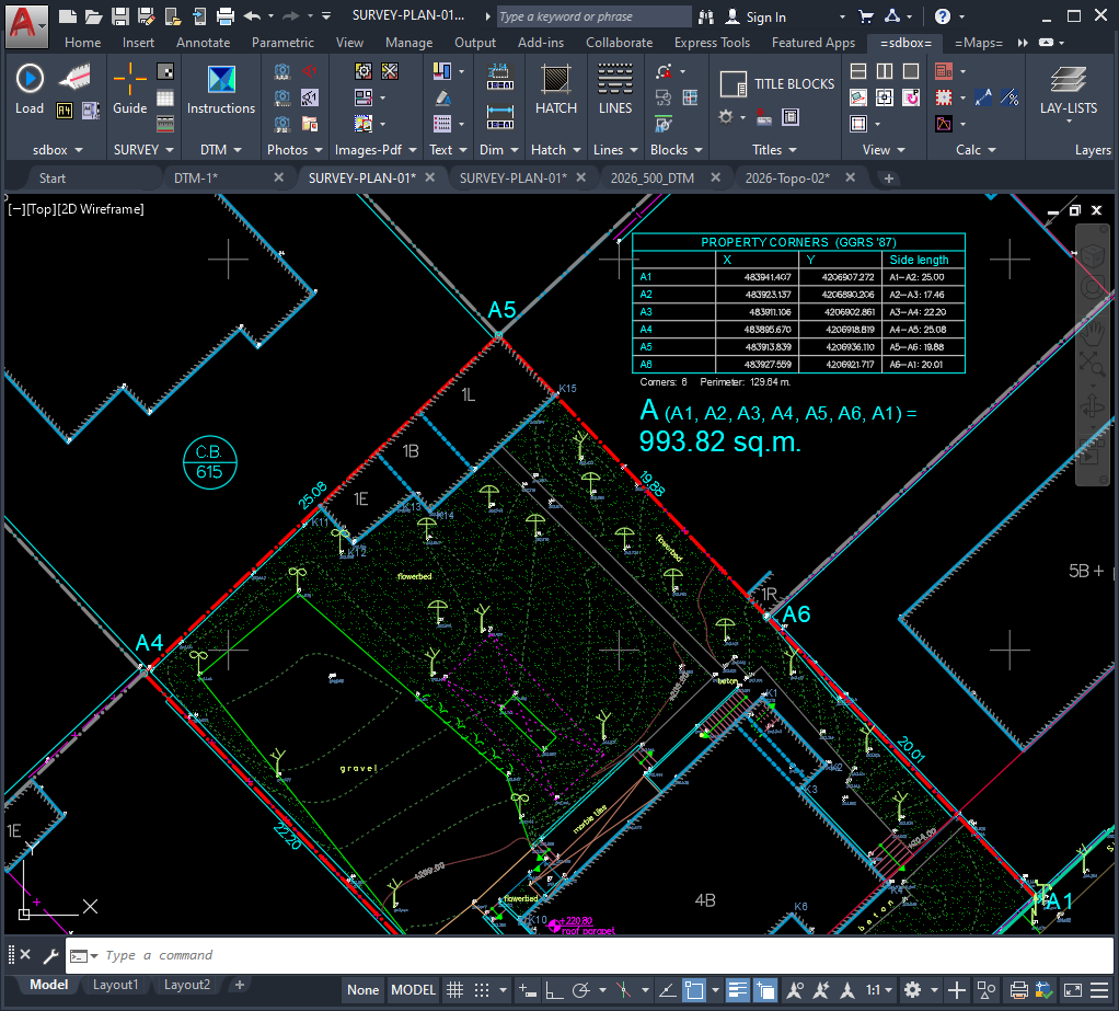 From survey data to final drawing
